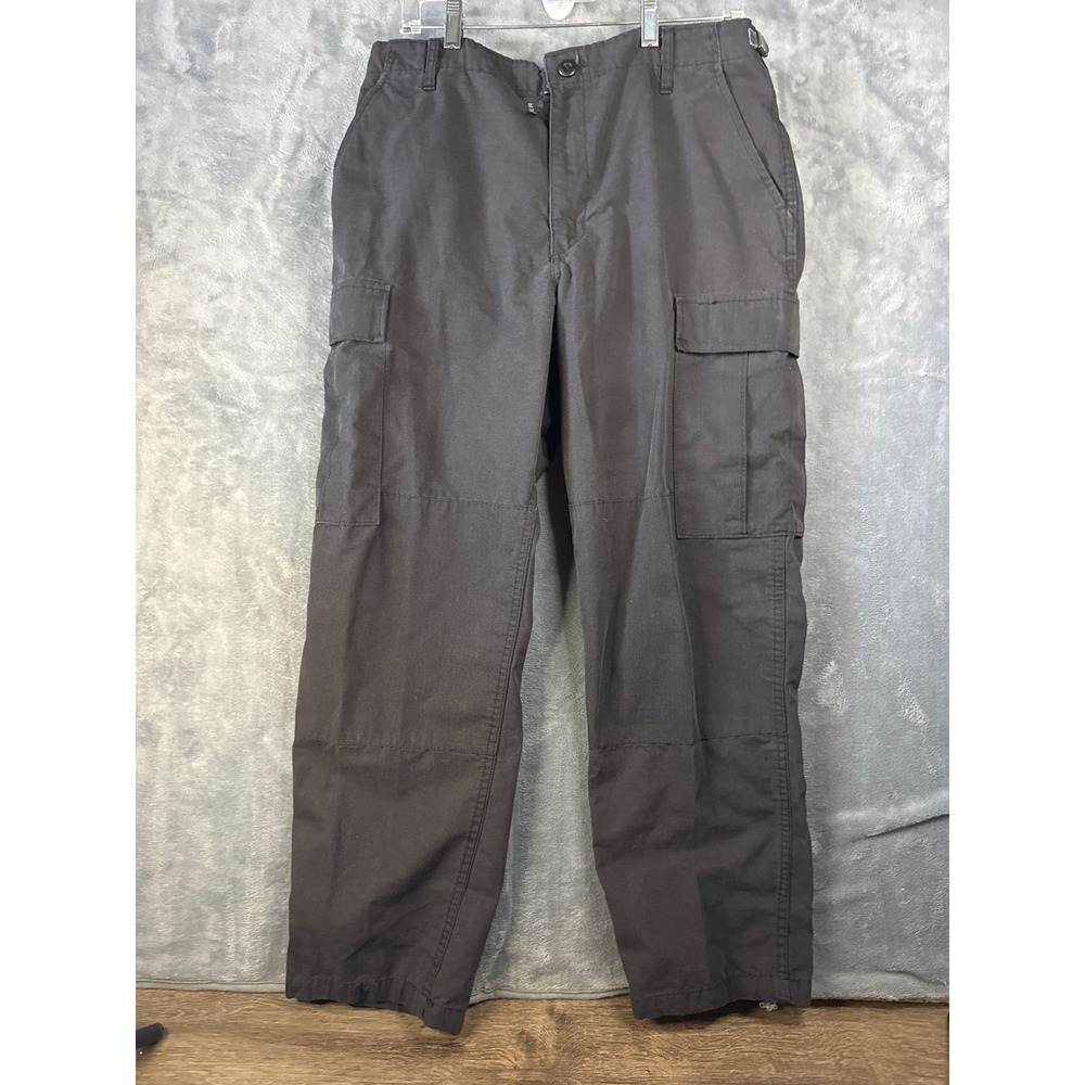 Propper Black BDU Cargo Pants Mens Medium Short Ripstop Tactical Workwear F5205